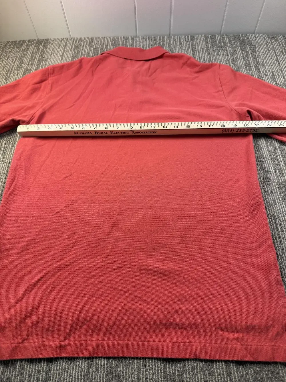 Polo By Ralph Lauren Polo Shirt Mens Medium Red Long Sleeve Pony Logo Casual